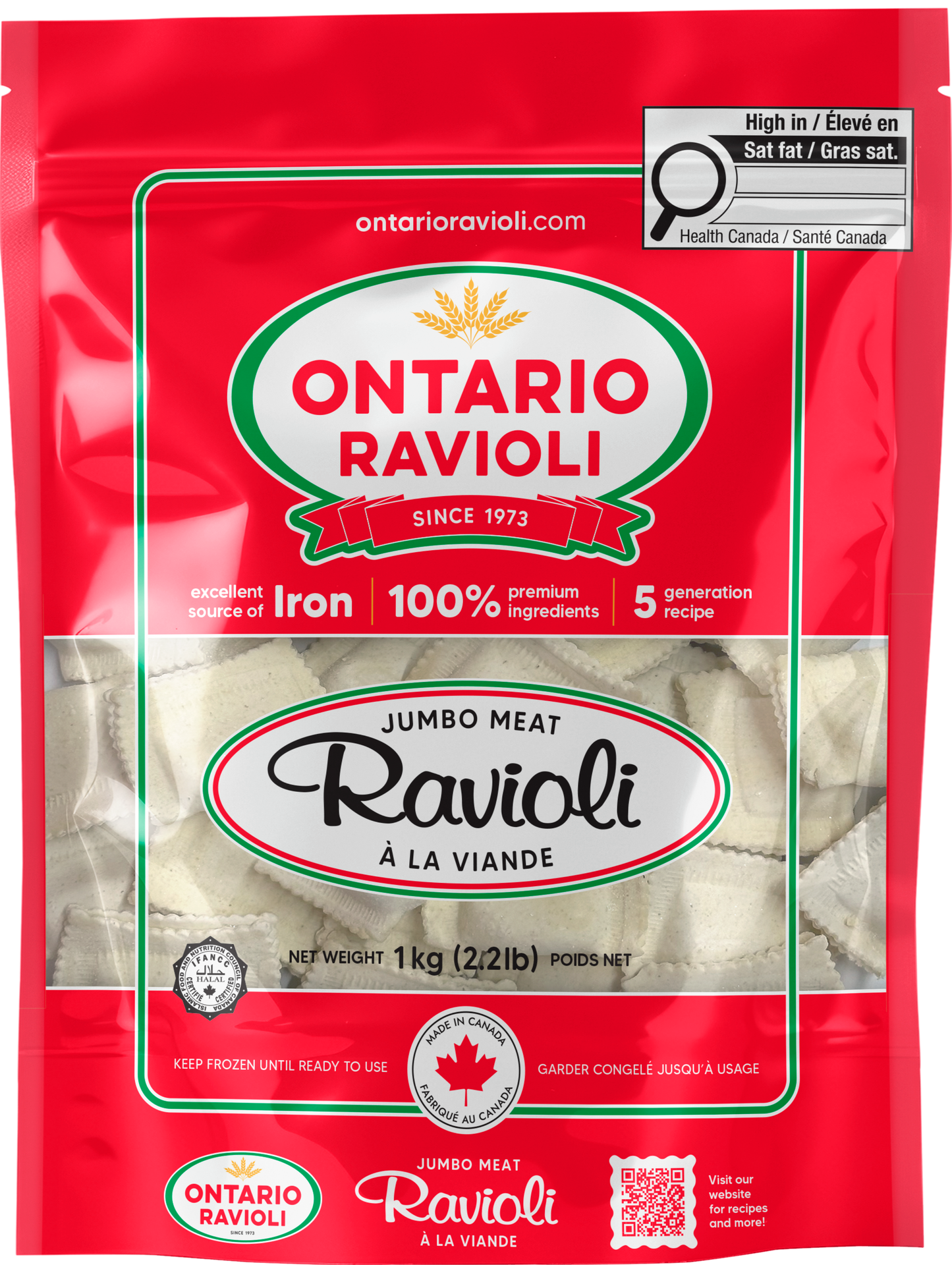 Jumbo Meat Ravioli 1kg