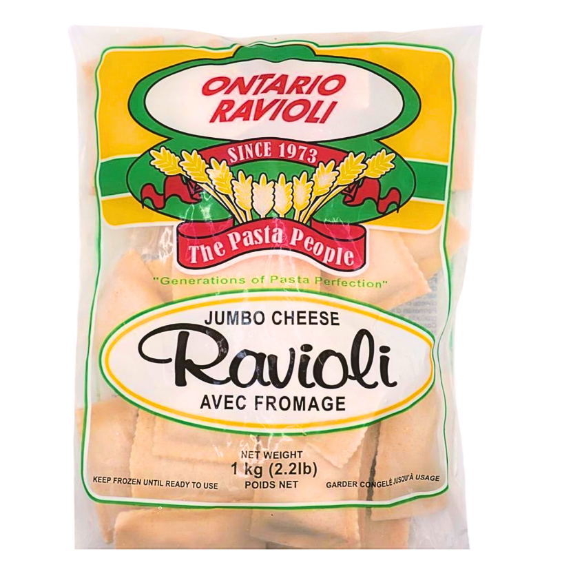 Jumbo Cheese Ravioli 1kg – Ontario Ravioli